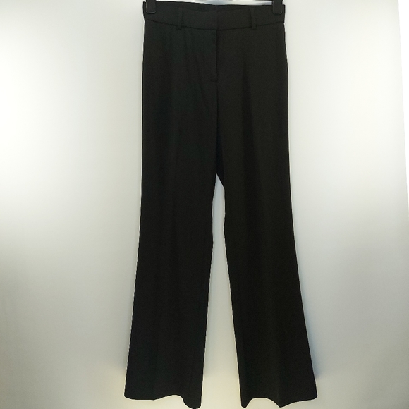NWOT Chapter One Business Casual Black Straight/ Wide Leg Pants Size 4 - Picture 2 of 7